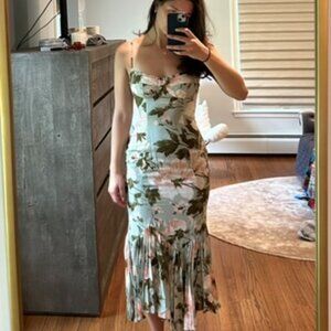 Reformation Floral Maxi Dress Size 2